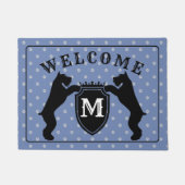 Kundengerechter Riesenschnauzer Doormatnt Fußmatte (Vorderseite)