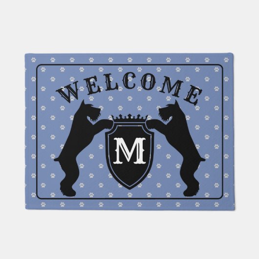 Kundengerechter Riesenschnauzer Doormatnt Fußmatte (Vorderseite)