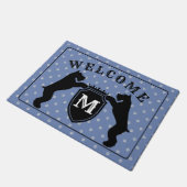 Kundengerechter Riesenschnauzer Doormatnt Fußmatte (Schrägansicht)