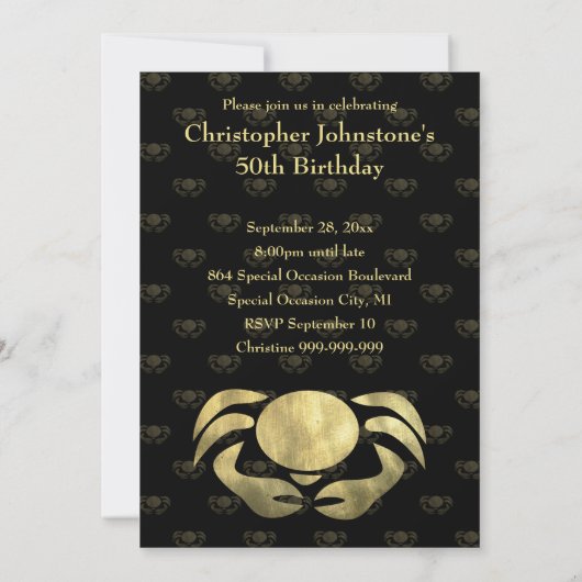 Kundengerechter rustikaler einladung (Rückseite)