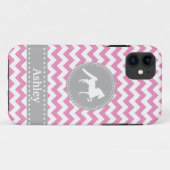 Kundengerechter Saddlebred rosa Zickzack iPhone 5 Case-Mate iPhone Hülle (Rückseite (Horizontal))