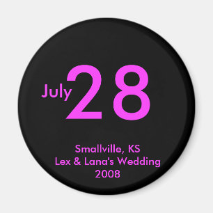 Kundengerechter Save the Date Magnet