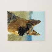 Kundengerechter Schäferhund-Hund Puzzle (Horizontal)