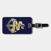 Kundengerechter Schiffs-Kapitän Ihr Namensanker 2 Gepäckanhänger (Vorderseite horizontal)