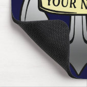 Kundengerechter Schiffs-Kapitän Ihr Namensanker Mousepad (Ecke)