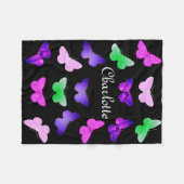 Kundengerechter Schmetterling Fleecedecke (Vorderseite (Horizontal))