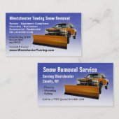 KUNDENGERECHTER Schnee, der Visitenkarten pflügt Visitenkarte (Vorne/Hinten)