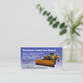 KUNDENGERECHTER Schnee, der Visitenkarten pflügt Visitenkarte (Stehend Vorderseite)