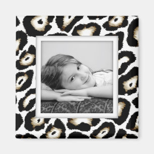 Kundengerechter Schnee-Leopard-Foto-Rahmen-Magnet Magnet