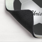 Kundengerechter silberner NamensFußball Mousepad (Ecke)