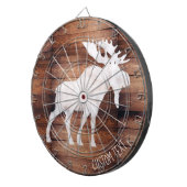 Kundengerechter Spray gemalte Elche auf hölzernem Dartscheibe (Vorderseite rechts)