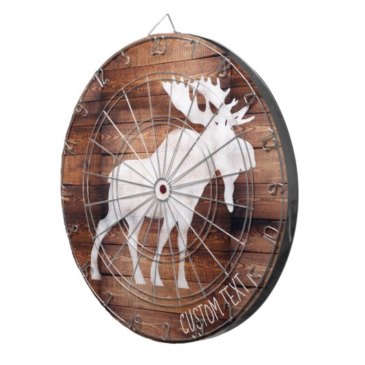 Kundengerechter Spray gemalte Elche auf hölzernem Dartscheibe (Vorderseite rechts)