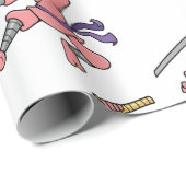 Kundengerechter springender Ninja Entwurf Geschenkpapier (Rolleneckpunkt)