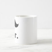 Kundengerechter Tassen-Schwarz-Schnurrbart-Herr Kaffeetasse (Mittel)