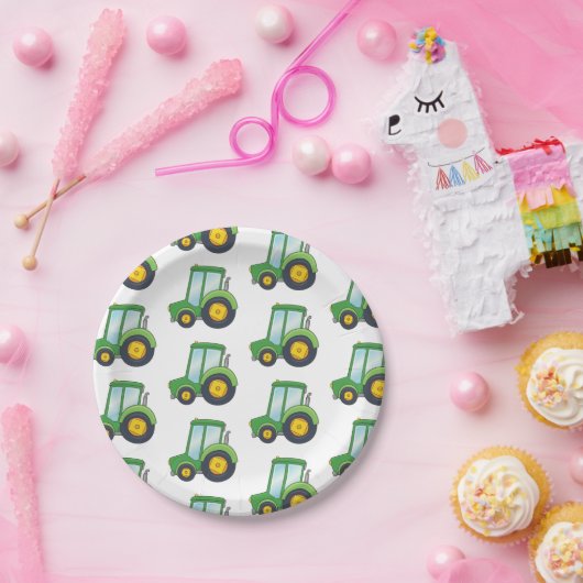 Kundengerechter Traktor Pappteller (Party)