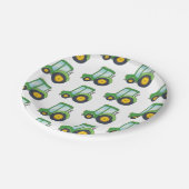 Kundengerechter Traktor Pappteller (Schrägansicht)