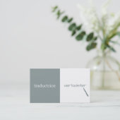 Kundengerechter Übersetzer Visitenkarte (Stehend Vorderseite)