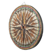 Kundengerechter Vintager KompassDartboard Dartscheibe (Vorderseite rechts)