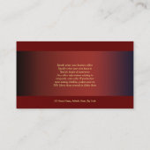 Kundengerechter Visitenkarte (Rückseite)