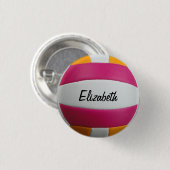 Kundengerechter Volleyball-Knopf Button (Vorne & Hinten)