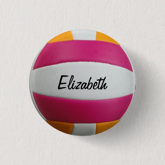 Kundengerechter Volleyball-Knopf Button (Vorderseite)
