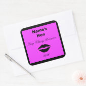 Kundengerechter Wein-Flaschen-Aufkleber Quadratischer Aufkleber (Umschlag)