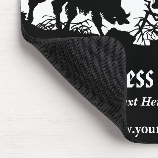 Kundengerechter wilder Eberoutdoorsman-Sportler Mousepad (Ecke)