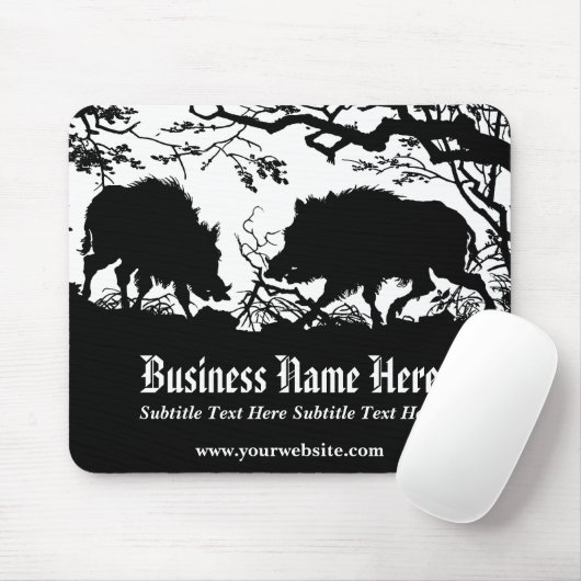 Kundengerechter wilder Eberoutdoorsman-Sportler Mousepad (Mit Mouse)