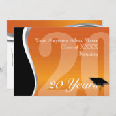 Kundengerechtes 20 Jahr-Klassen-Wiedersehen Einladung (Vorne/Hinten)