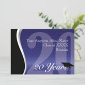 Kundengerechtes 20 Jahr-Klassen-Wiedersehen Einladung (Stehend Vorderseite)