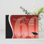 Kundengerechtes 60 Jahr-Klassen-Wiedersehen Einladung (Stehend Vorderseite)