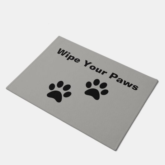 Kundengerechtes Abwischen Ihre Tatzenfußmatte mit Fußmatte (Schrägansicht)
