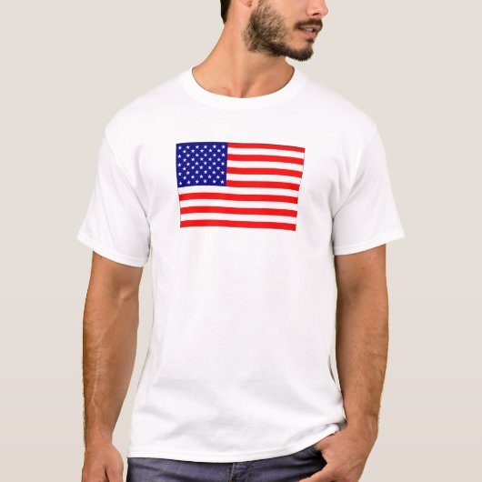 Kundengerechtes amerikanische Flaggen-Shirt T-Shirt (Vorderseite)