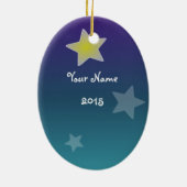 Kundengerechtes Andenken des Babys erstes Keramik Ornament (Hinten)