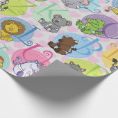Kundengerechtes Baby-Tier Geschenkpapier (Ecke)