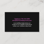 Kundengerechtes Bad bombardiert Visitenkarten Visitenkarte (Rückseite)