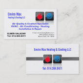 KUNDENGERECHTES BC erhitzen u. abkühlen Visitenkarte (Vorne/Hinten)