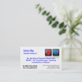 KUNDENGERECHTES BC erhitzen u. abkühlen Visitenkarte (Stehend Vorderseite)