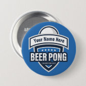 Kundengerechtes Bier Pong Meisterschafts-Logo Button (Vorne & Hinten)