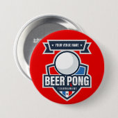 Kundengerechtes Bier Pong Turnier-Logo Button (Vorne & Hinten)