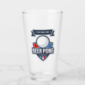 Kundengerechtes Bier Pong Turnier-Logo Glas (Vorderseite)