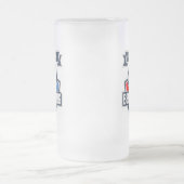 Kundengerechtes Bier Pong Turnier-Logo Mattglas Bierglas (Mittel)