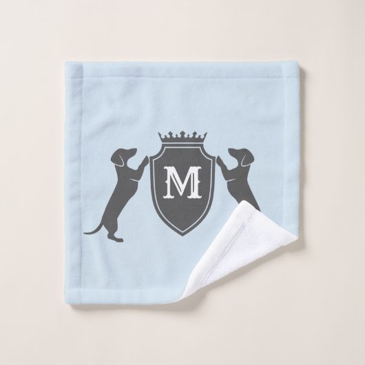 Kundengerechtes Dackel-Tuch-Set Badhandtuch Set (Waschlappen)