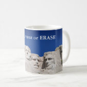 Kundengerechtes der Mount Rushmore nationales Kaffeetasse (VorderseiteRechts)