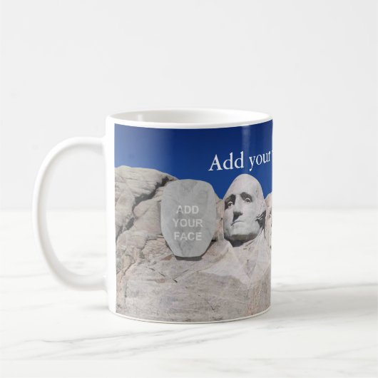 Kundengerechtes der Mount Rushmore nationales Kaffeetasse (Links)