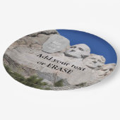 Kundengerechtes der Mount Rushmore nationales Pappteller (Schrägansicht)