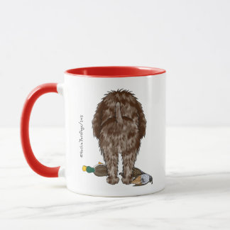 Kundengerechtes Drahthaar, das Griffon Tasse zeigt