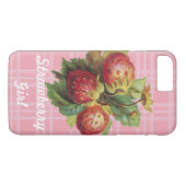 Kundengerechtes Erdbeermädchen Case-Mate iPhone Hülle (Rückseite (Horizontal))