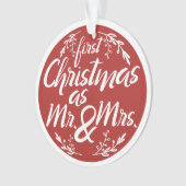 Kundengerechtes erstes Weihnachten als Herr und Ornament (Vorderseite)