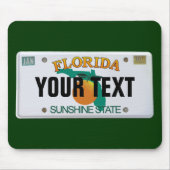 (Kundengerechtes) Florida-Kfz-Kennzeichen Mousepad (Vorne)